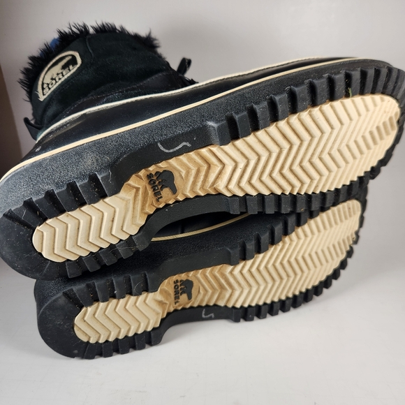 SOREL Women's Tivoli II Boots Size 9 Black Waterproof Lace Up Snow Winter - Picture 10 of 13